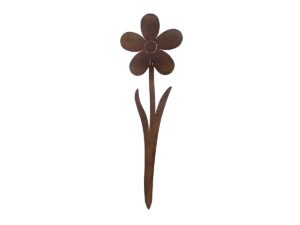Blüte Stecker Rostoptik 50 cm