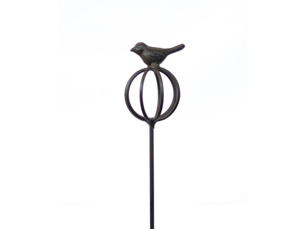 Kugel Vogel am Stab, 60 cm, braun