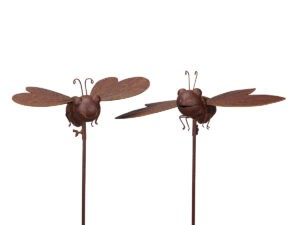 Set insectes aspect rouille 113cm