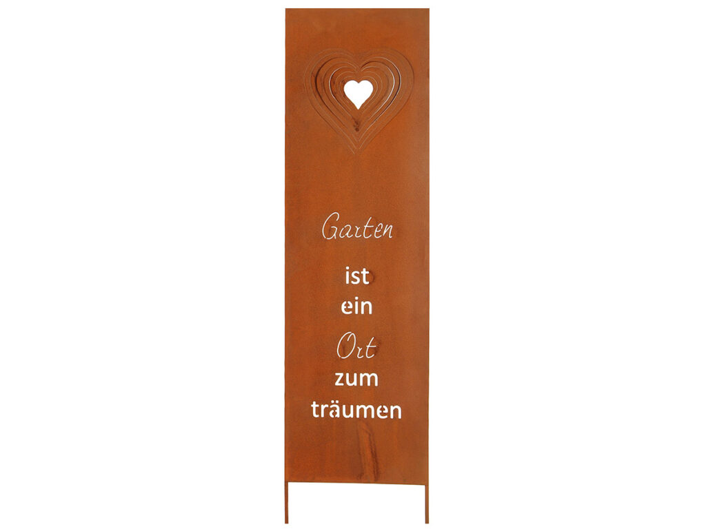 Rostschild Mit Spruch Garten