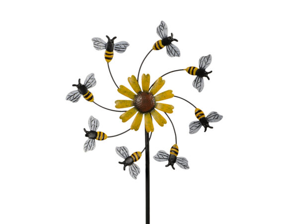 Gartendeko Shop Windrad Sonnenblume Bienen