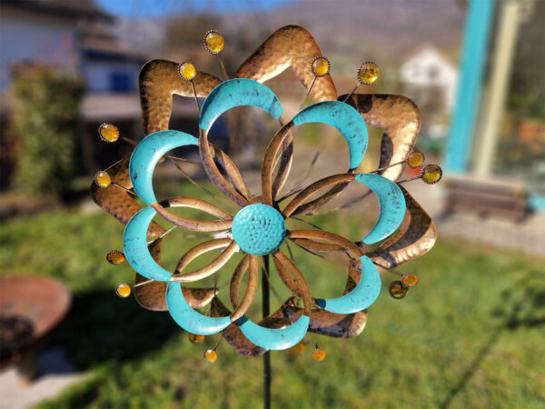 Windrad Blume Metall 160cm