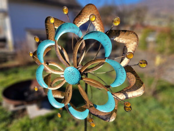 Windrad Blume Metall 160cm
