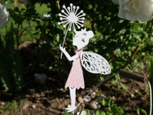 metallstecker elfe rosa Pusteblume