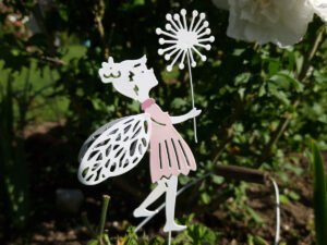 Elfe rosa2 52cm metall