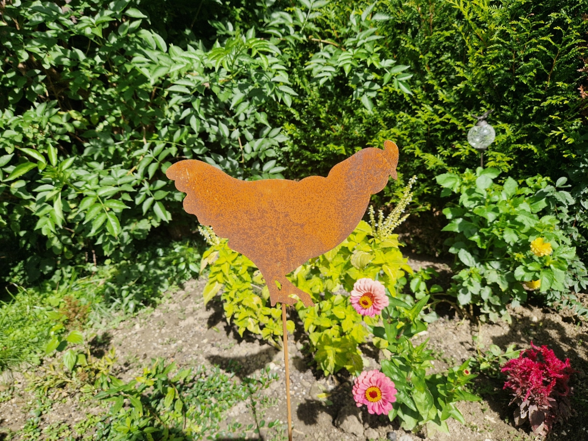 henne gartendeko rost