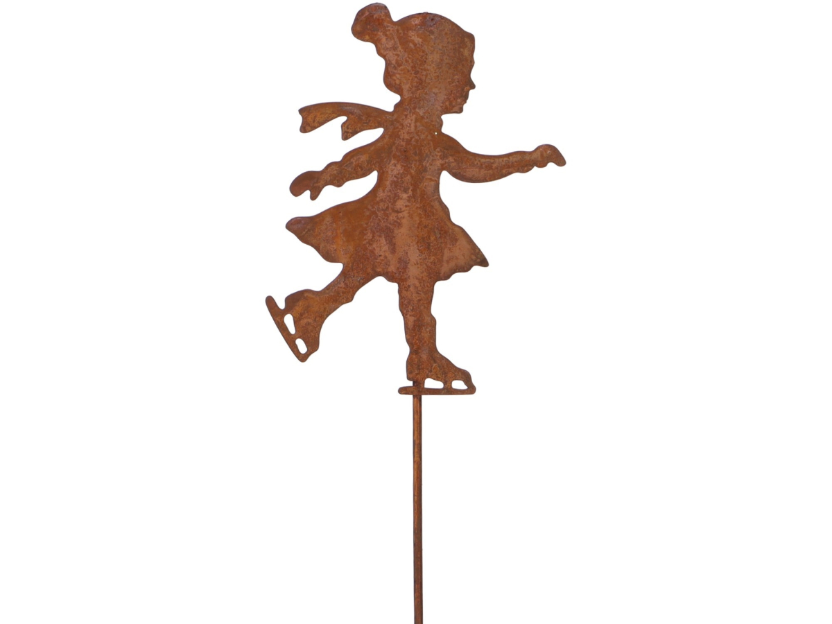 Mädchen Winter Rost 37cm Deko Gestecke