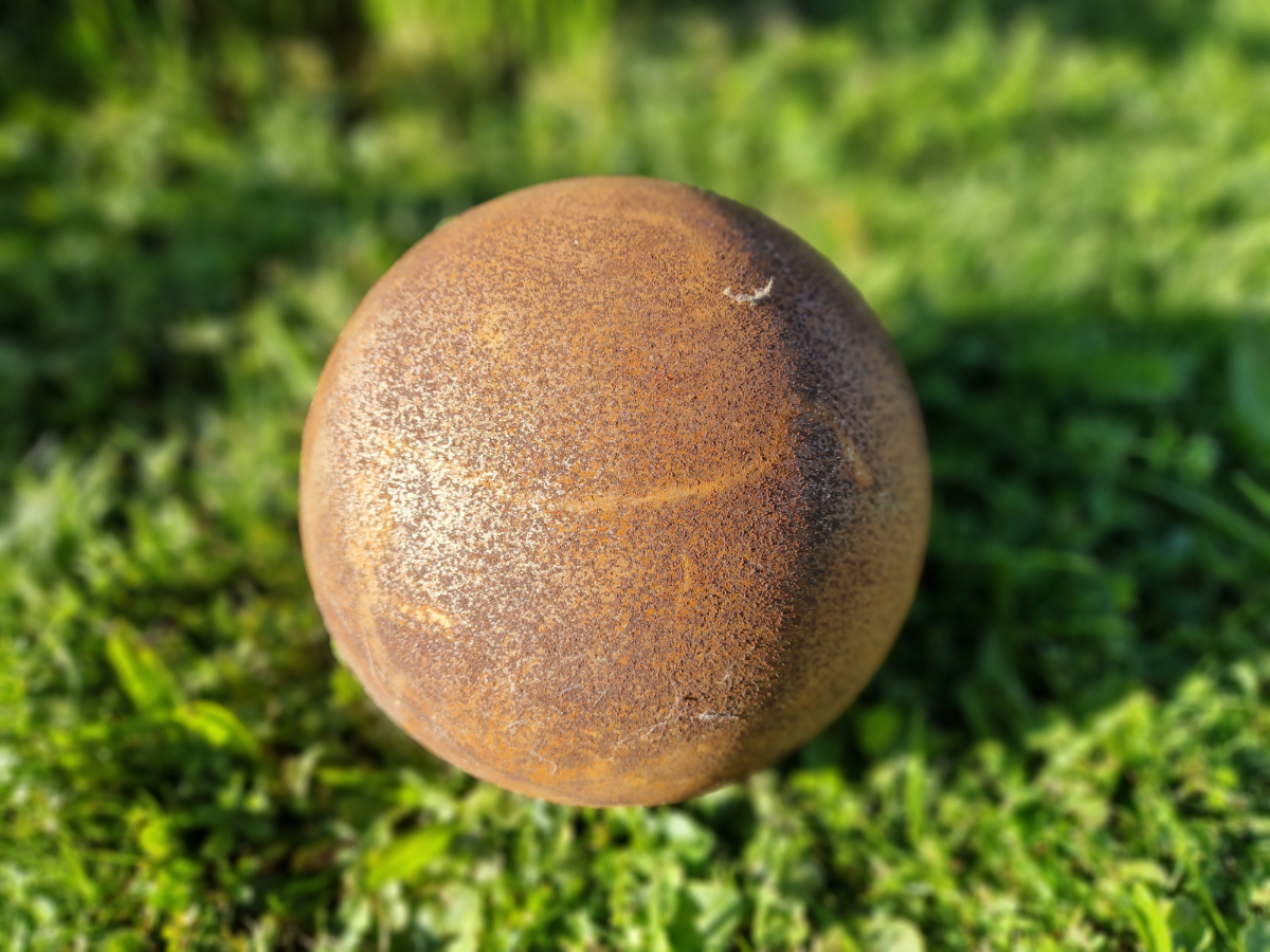 Boule de rouille 20cm Boule de jardin