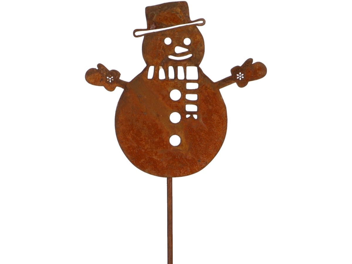 Schneemann Rost 35cm Winterdeko
