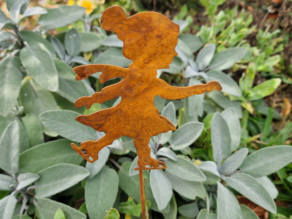 Mädchen Winter Rost 37cm Winterdeko