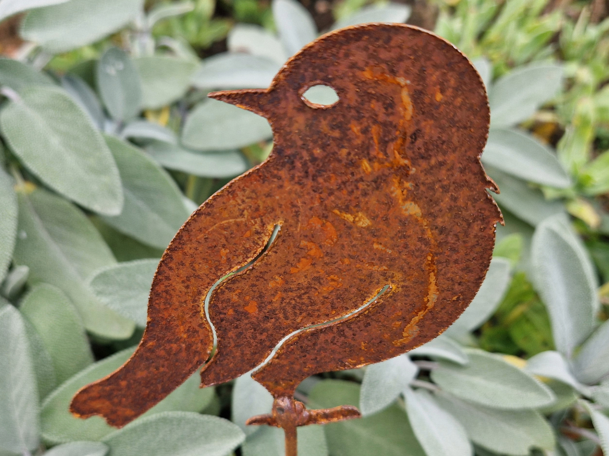 Roststecker Vogel 30cm Deko
