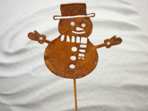 Schneemann Rost 35cm klein