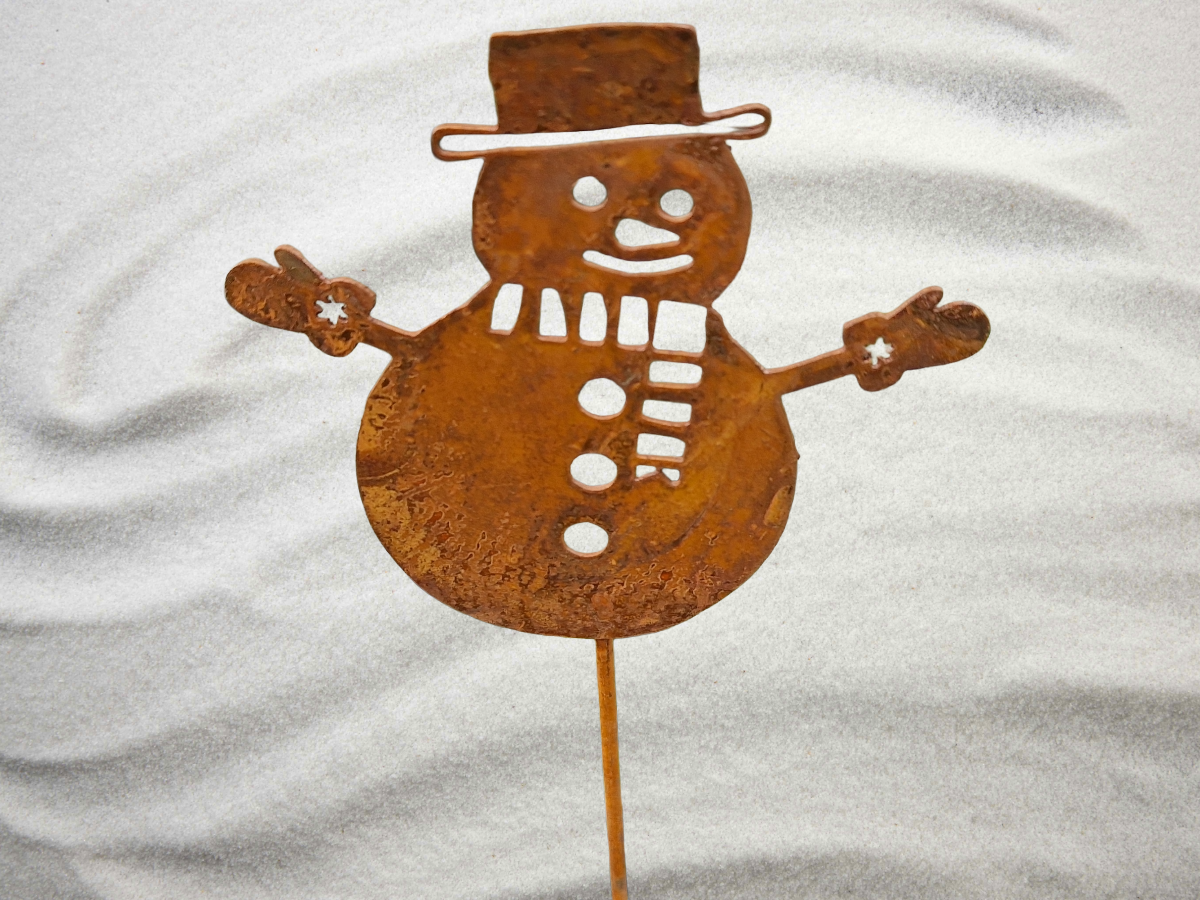 Schneemann Rost 35cm klein