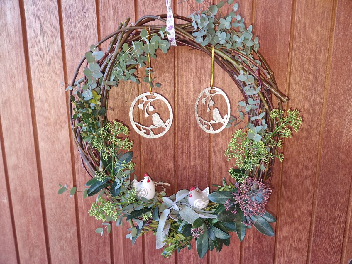 Kranz mit Vögeln Hänger Vögel