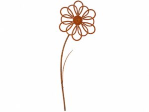 Blume Rosteisen Gartenstecker